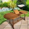 Tavolo Allungabile Aktive 200 x 74 x 90 cm Legno di acacia