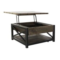 Tavolino alzabile DKD Home Decor 116 x 74 x 44 cm Metallo Legno di mango