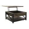Tavolino alzabile DKD Home Decor 116 x 74 x 44 cm Metallo Legno di mango