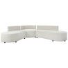 Canapé DKD Home Decor Blanc Bois Moderne 250 x 241 x 66 cm