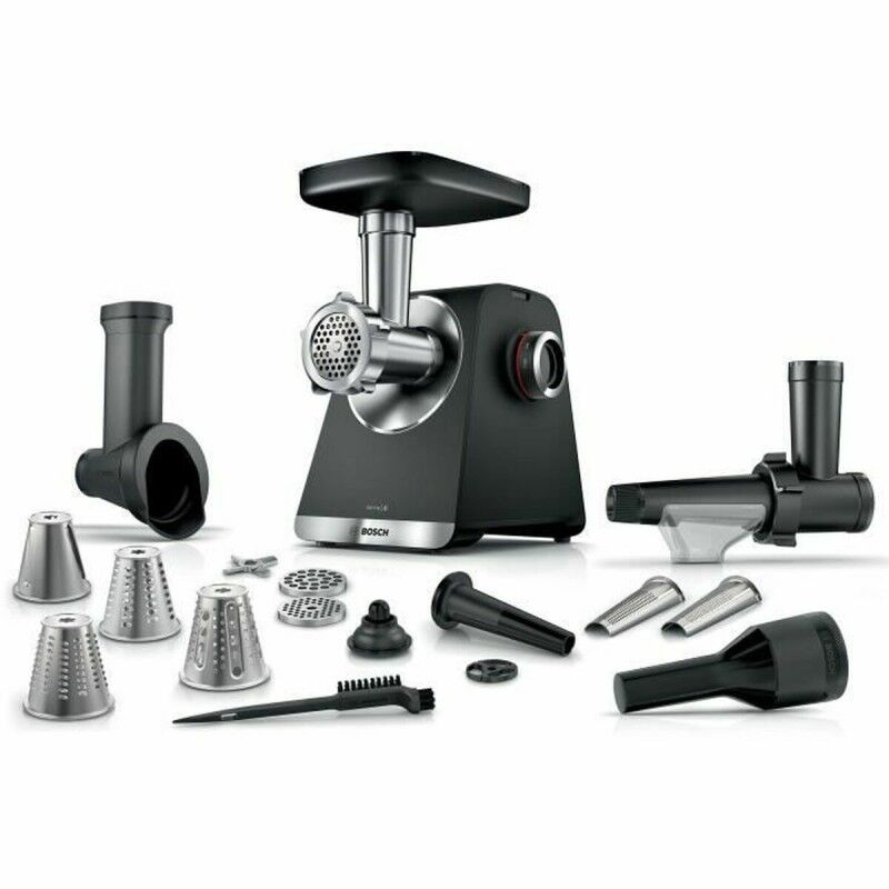 Tritatutto BOSCH Serie 6 MFWS660B Nero Metallo Acciaio inossidabile Plastica 500 W Tritatutto BOSCH Serie 6 MFWS660B Nero Metallo Acciaio inossidabile Plastica 500 W
