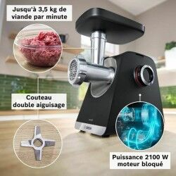 Picadora BOSCH Serie 6 MFWS660B Preto Metal Aço inoxidável Plástico 500 W