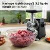 Tritatutto BOSCH Serie 6 MFWS660B Nero Metallo Acciaio inossidabile Plastica 500 W