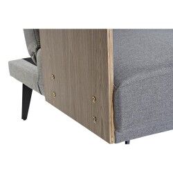 Sofá-cama DKD Home Decor Castanho Cinzento Metal Urbana 203 x 87 x 81 cm