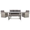 Meubles de jardin DKD Home Decor Marron 177 x 72 x 80 cm (5 Pièces)