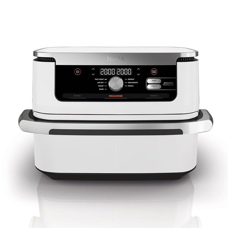 Fritadeira de Ar NINJA AF500EUWH Branco Prateado 2470 w 10,4 L Fritadeira de Ar NINJA AF500EUWH Branco Prateado 2470 w 10,4 L