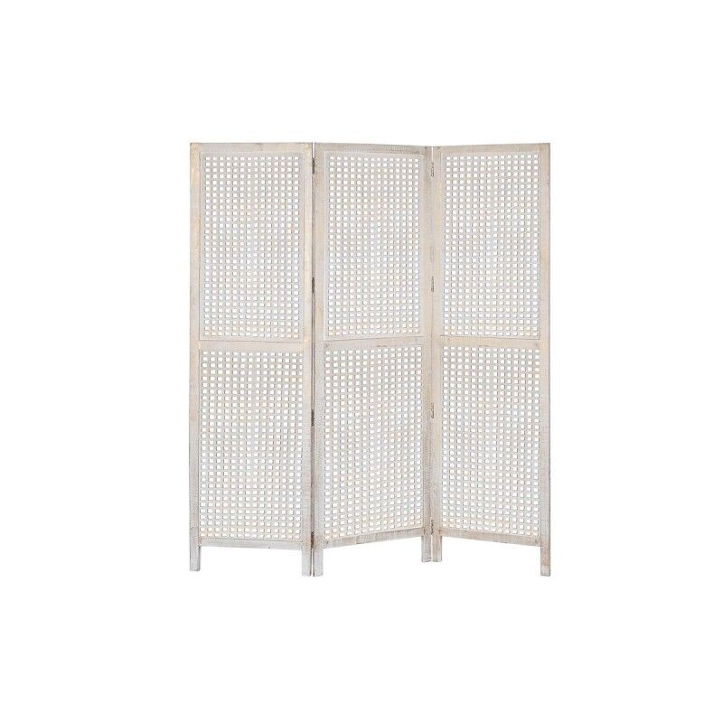 Biombo DKD Home Decor Blanco Madera de mango Madera MDF 150 x 2 x 180 cm Biombo DKD Home Decor Blanco Madera de mango Madera MDF 150 x 2 x 180 cm