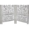 Biombo DKD Home Decor Blanco Madera de mango Madera MDF 150 x 2 x 180 cm