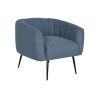 Poltrona DKD Home Decor Azzurro Nero Dorato Schiuma Legno Metallo 81 x 75 x 73 cm
