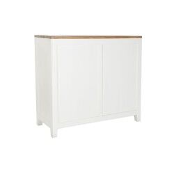 Commode DKD Home Decor Blanc Marron Acacia Bois de manguier Urbaine 110 x 45 x 100 cm