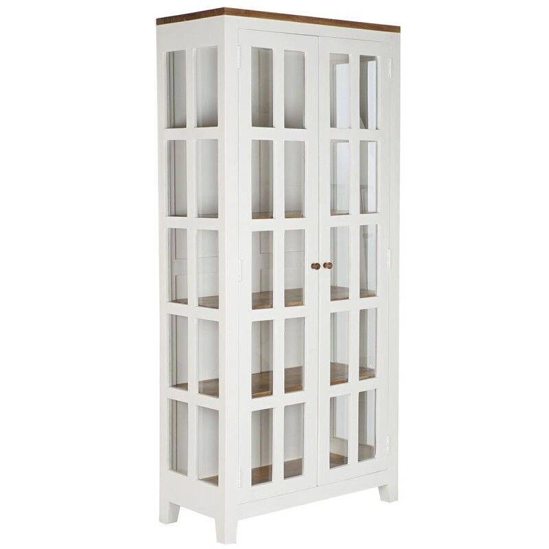 Suporte Expositor DKD Home Decor Cristal Acácia Madeira de mangueira 90 x 40 x 190 cm