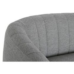Divano DKD Home Decor Nero Grigio Schiuma Legno Metallo Velluto Scandi 129 x 75 x 73 cm