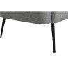 Divano DKD Home Decor Nero Grigio Schiuma Legno Metallo Velluto Scandi 129 x 75 x 73 cm