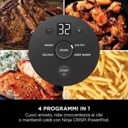 Fritadeira de Ar NINJA CRISPI Bege 1700 W 3,8 L 1,4 L
