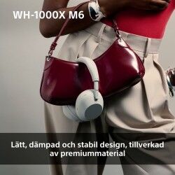 Auriculares Bluetooth Sony WH1000XM6S.CE7 Negro Gris