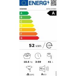 Waschmaschine Hisense WF5S1045BW 59,5 cm 1400 rpm 10,5 kg