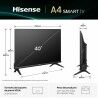 Smart TV Hisense 40A4Q        40 Full HD DLED 40"