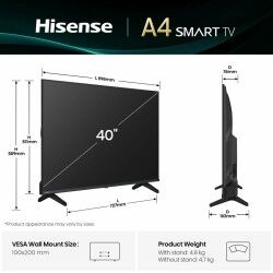 Smart TV Hisense 40A4Q        40 Full HD DLED 40"