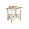 Lettino da giardino DKD Home Decor Bianco Naturale 200 x 180 x 200 cm