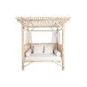 Lettino da giardino DKD Home Decor Bianco Naturale 200 x 180 x 200 cm