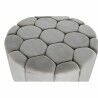 Fußstütze DKD Home Decor Beige Polyester Holz MDF (86 x 86 x 48 cm)