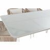 Table set with chairs DKD Home Decor Beige 78 cm 163 x 95 x 6 cm  