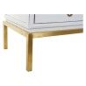 Schrank DKD Home Decor Weiß Gold Metall Pappel 120 x 50 x 175 cm