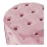 Repousa pés DKD Home Decor Cor de Rosa Velvet Madeira MDF Glam (2 pcs)