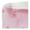 Repousa pés DKD Home Decor Cor de Rosa Velvet Madeira MDF Glam (2 pcs)