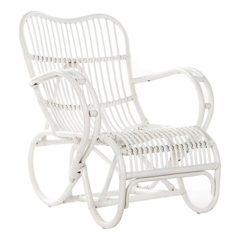 Cadeira de baloiço DKD Home Decor Branco 75 x 85 x 85 cm