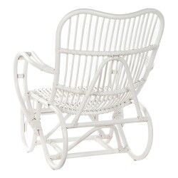 Cadeira de baloiço DKD Home Decor Branco 75 x 85 x 85 cm