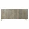 Aparador DKD Home Decor   Cinzento Dourado Metal Madeira de mangueira 160 x 45 x 75 cm