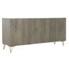 Aparador DKD Home Decor   Cinzento Dourado Metal Madeira de mangueira 160 x 45 x 75 cm