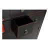 Cajonera DKD Home Decor Negro Rojo Multicolor Abeto Madera MDF Oriental 63 x 27 x 101 cm
