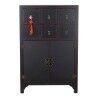 Cajonera DKD Home Decor Negro Rojo Multicolor Abeto Madera MDF Oriental 63 x 27 x 101 cm