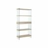 Scaffale DKD Home Decor 90 x 35 x 180 cm Cristallo Naturale Legno Trasparente Legno MDF