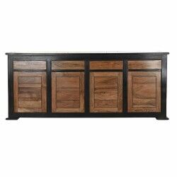 Aparador DKD Home Decor Negro Natural Acacia 200 x 45 x 86 cm