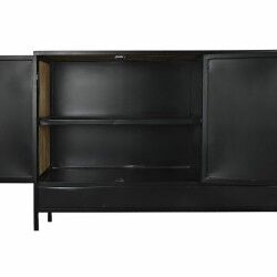 Aparador DKD Home Decor Marrón Negro Metal Madera de mango 160 x 40 x 90 cm