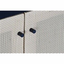 Aparador DKD Home Decor   Negro Natural Ratán Abeto 120 x 38 x 76 cm