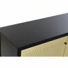 Aparador DKD Home Decor   Negro Natural Ratán Abeto 120 x 38 x 76 cm