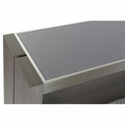 Anrichte DKD Home Decor   Grau Aluminium Kristall Eg Verre trempé 165 x 39 x 76 cm