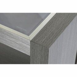 Anrichte DKD Home Decor   Grau Aluminium Kristall Eg Verre trempé 165 x 39 x 76 cm