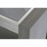 Aparador DKD Home Decor   Gris Aluminio Cristal Roble Cristal Templado 165 x 39 x 76 cm