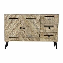 Aparador DKD Home Decor   Negro Metal Madera de mango 140 x 40 x 93 cm