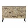 Aparador DKD Home Decor   Negro Metal Madera de mango 140 x 40 x 93 cm