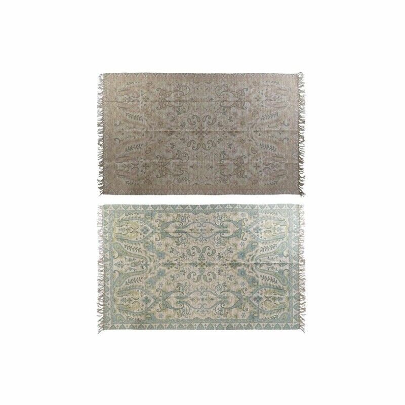 Tappeto DKD Home Decor 200 x 290 x 0,5 cm Rosso Poliestere Verde Arabo (2 Unità) Tappeto DKD Home Decor 200 x 290 x 0,5 cm Rosso Poliestere Verde Arabo (2 Unità)