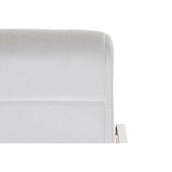 Silla DKD Home Decor Poliéster Acero Blanco (56 x 68 x 92 cm)
