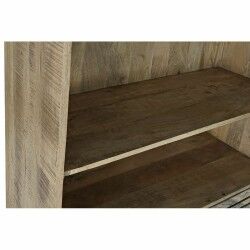 Estantes DKD Home Decor Preto Metal Catanho escuro Madeira de mangueira 100 x 40 x 180 cm