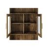 Estantes DKD Home Decor Cristal Natural Madeira Reciclada 4 Prateleiras (90 x 40 x 160 cm)