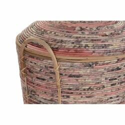 Basket set DKD Home Decor Peach Natural (3 Pieces) (3 Units)